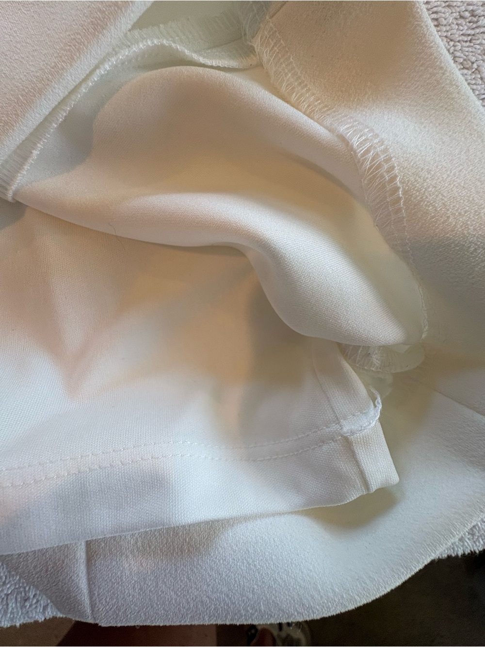 Calvin Klein White Off Shoulder Ruffle Sheath Dress Size 6 - Picture 6 of 15